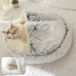 Arctic Gray Calming Nest Cat Bed