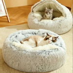 Cat Cave House Bed - Calming Pet Nest