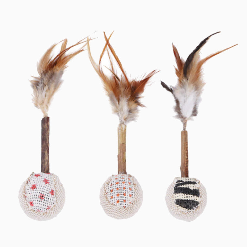 Catnip Feather Sticks - Pawsome Couture