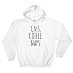 Cats, Coffee & Naps Hoodie - Pawsome Couture