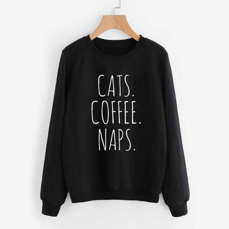 Cats, Coffee, Naps Sweatshirt - Pawsome Couture