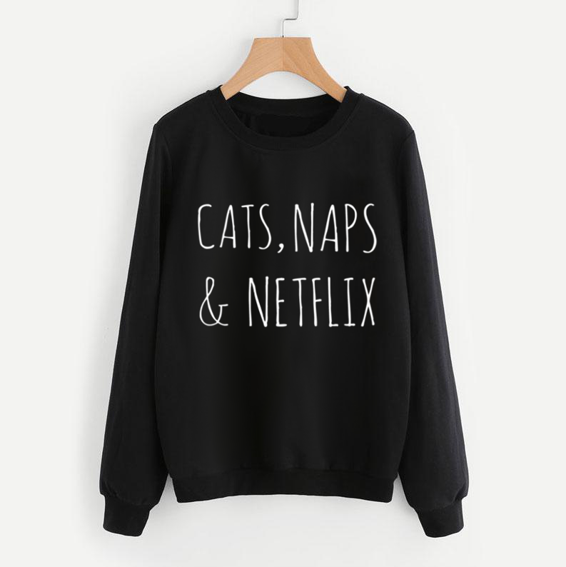 Cats, Naps & Netflix Sweatshirt - Pawsome Couture