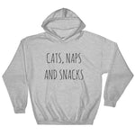 Cats, Naps & Snacks Hoodie - Pawsome Couture