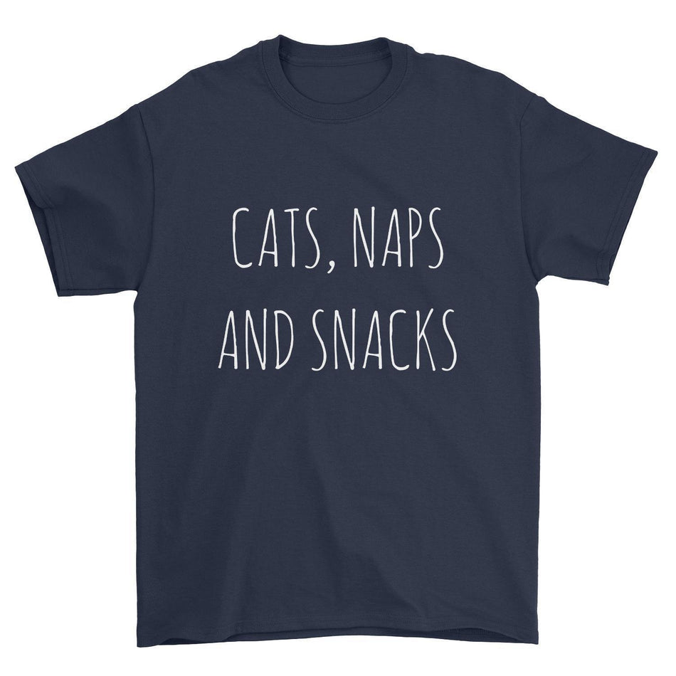 Cats, Naps & Snacks T-Shirt - Pawsome Couture