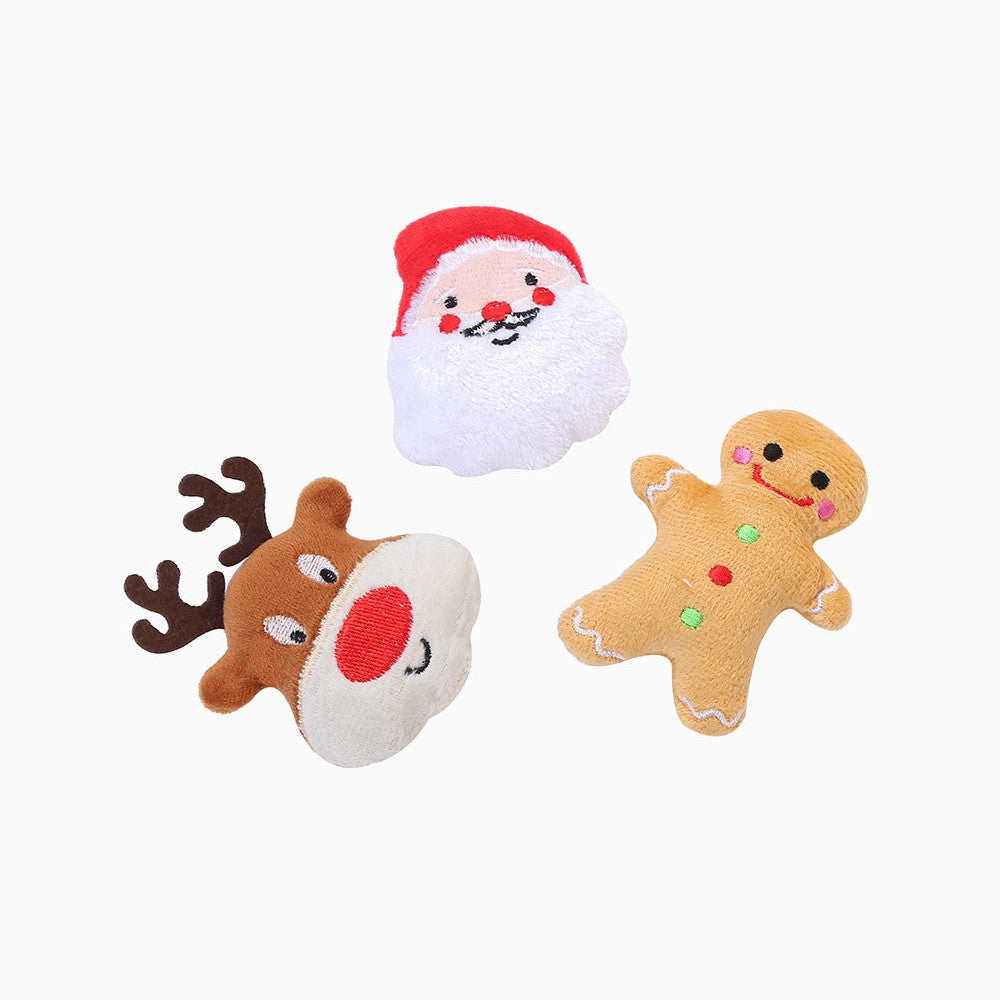 柔らかいクリスマスキャットニップおもちゃ
