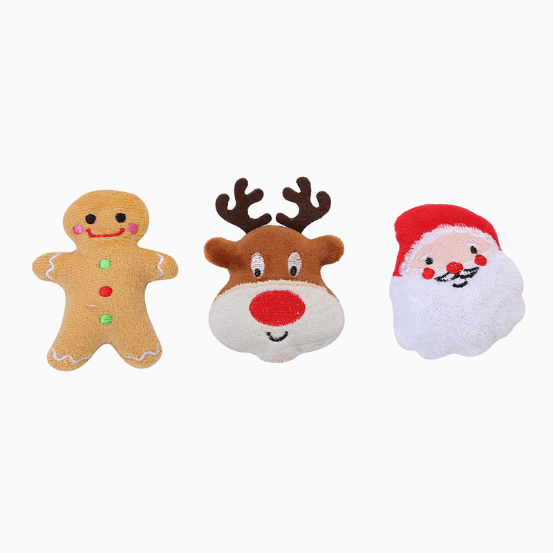 柔らかいクリスマスキャットニップおもちゃ