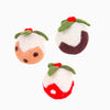 Christmas Pudding Wool Cat Toys
