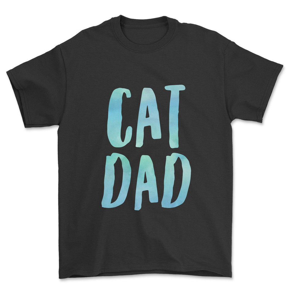 Colorful Cat Dad T-Shirt - Pawsome Couture