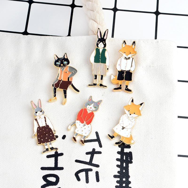 Dapper Animals Pin Set (6 Piece set) - Pawsome Couture