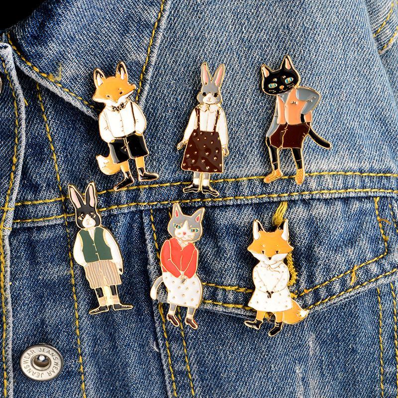 Dapper Animals Pin Set (6 Piece set) - Pawsome Couture