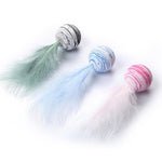 Fancy Feather Ball Cat Toys - Pawsome Couture