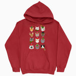 Festive Cats Xmas Hoodie