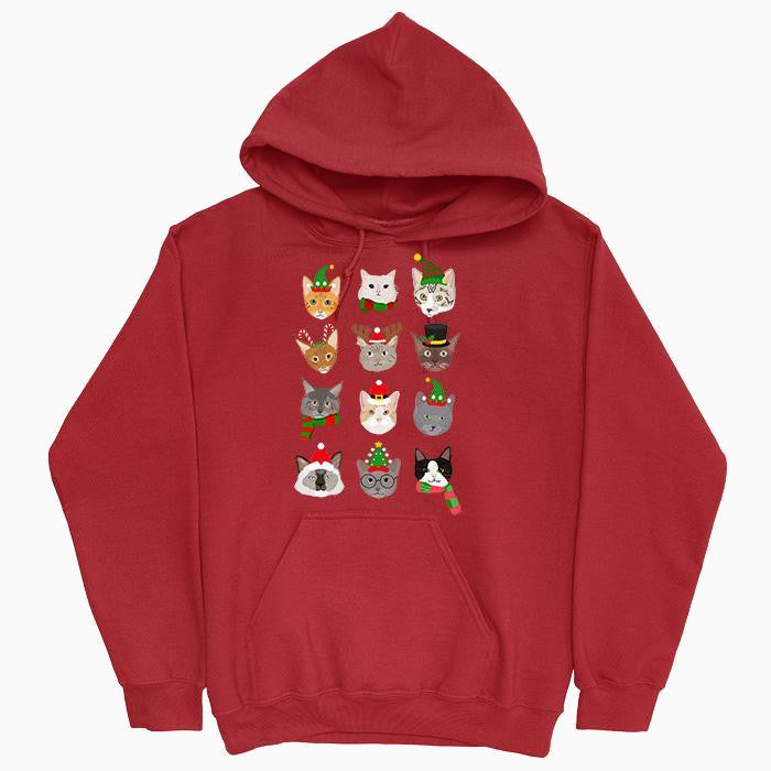 Festive Cats Xmas Hoodie