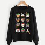 Festive Cats Xmas Sweatshirt - Pawsome Couture