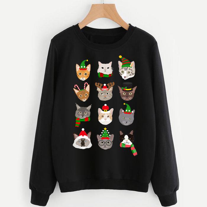 Festive Cats Xmas Sweatshirt - Pawsome Couture