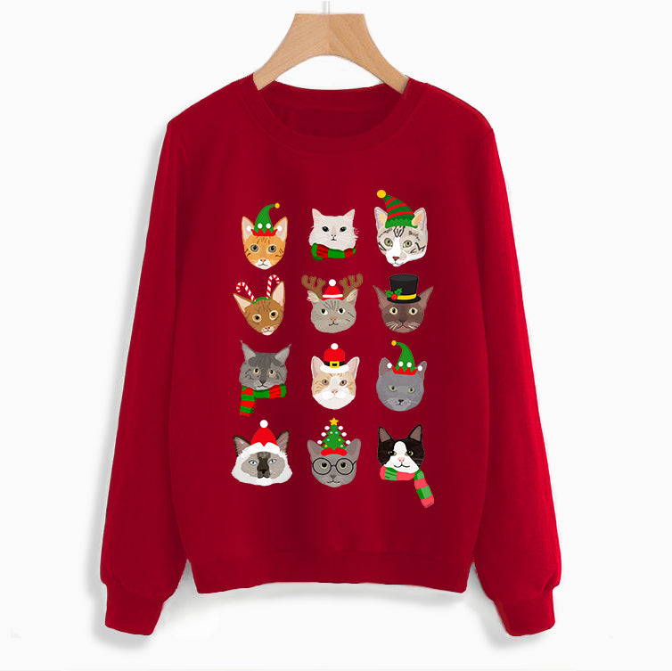 Festive Cats Xmas Sweatshirt