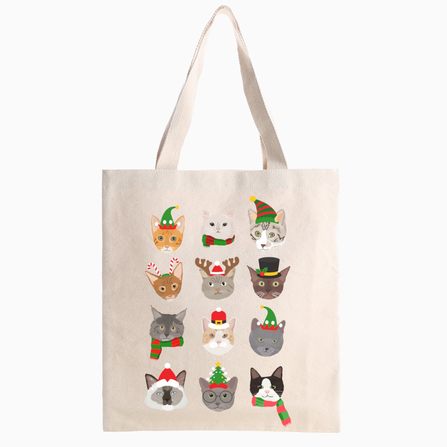 Festive Cats Tote Bag