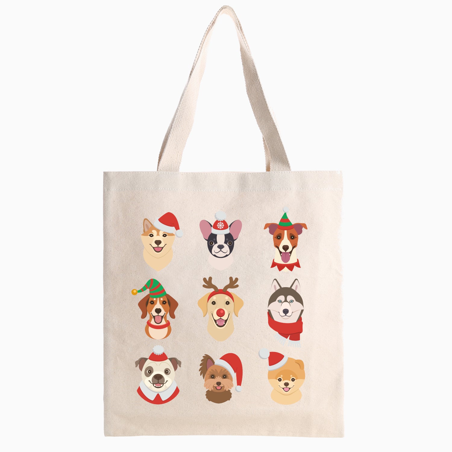 Festive Dogs Tote Bag