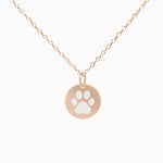 Paw Disc Necklace