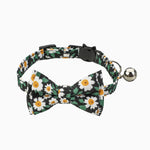 Floral Print Bowtie Breakaway Collar