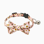 Floral Print Bowtie Breakaway Collar