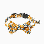 Floral Print Bowtie Breakaway Collar