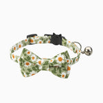 Floral Print Bowtie Breakaway Collar