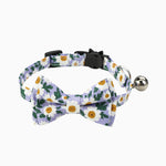 Floral Print Bowtie Breakaway Collar