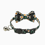 Floral Print Bowtie Breakaway Collar