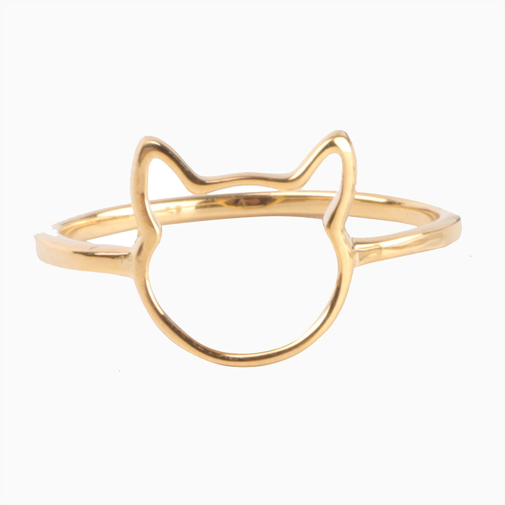 Open Cat Face Ring - Pawsome Couture