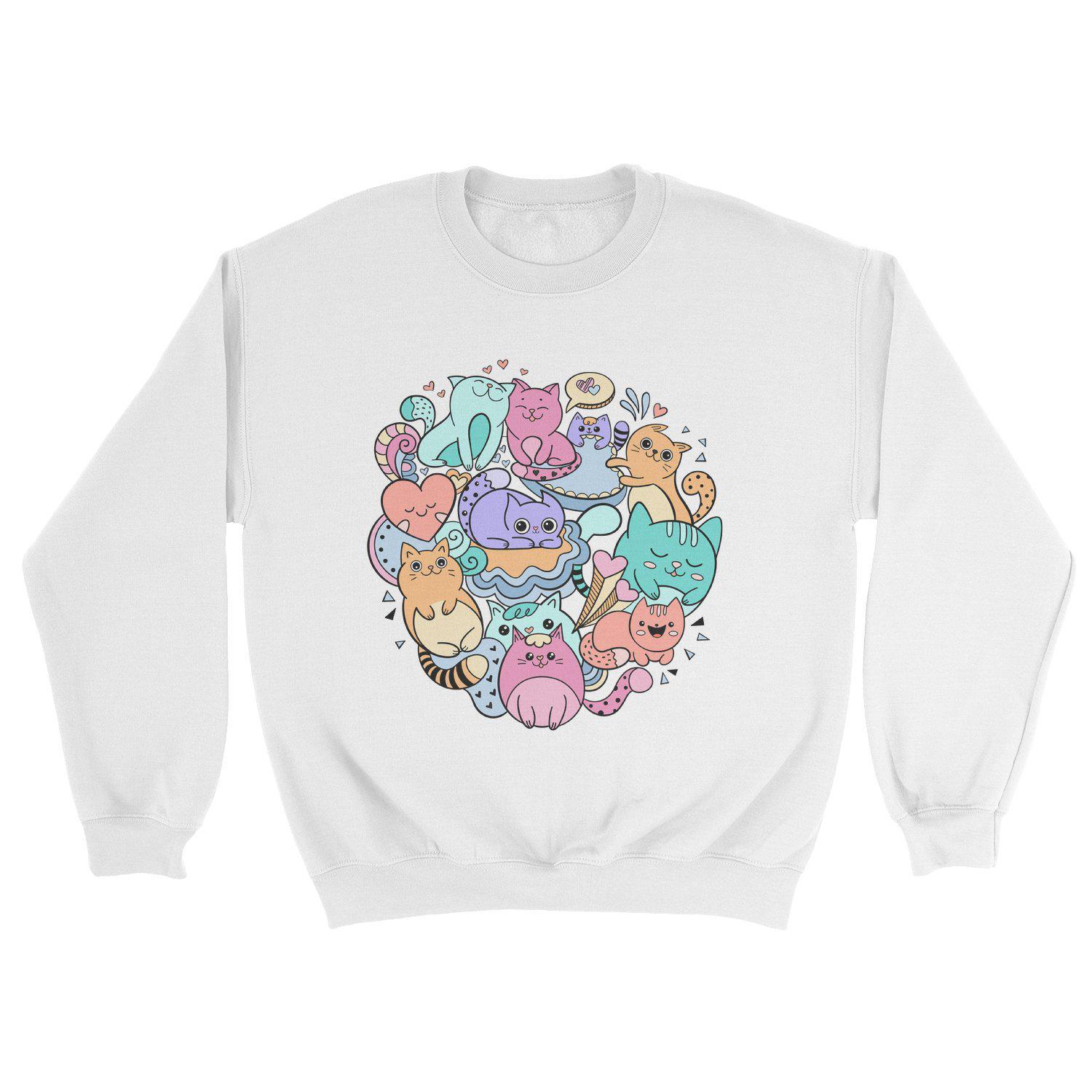 Graffiti Cats Sweatshirt - Pawsome Couture