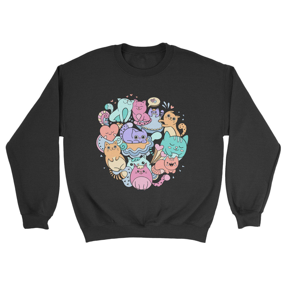 Graffiti Cats Sweatshirt - Pawsome Couture