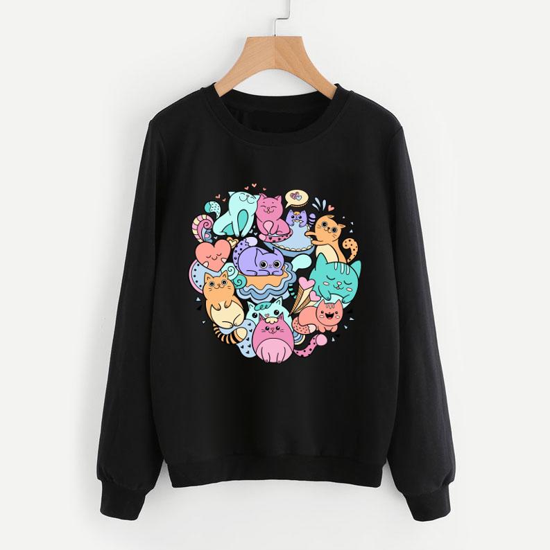 Graffiti Cats Sweatshirt - Pawsome Couture