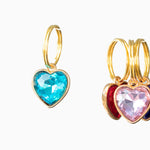 Heart Gem Collar Charm