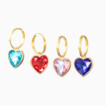 Heart Gem Collar Charm