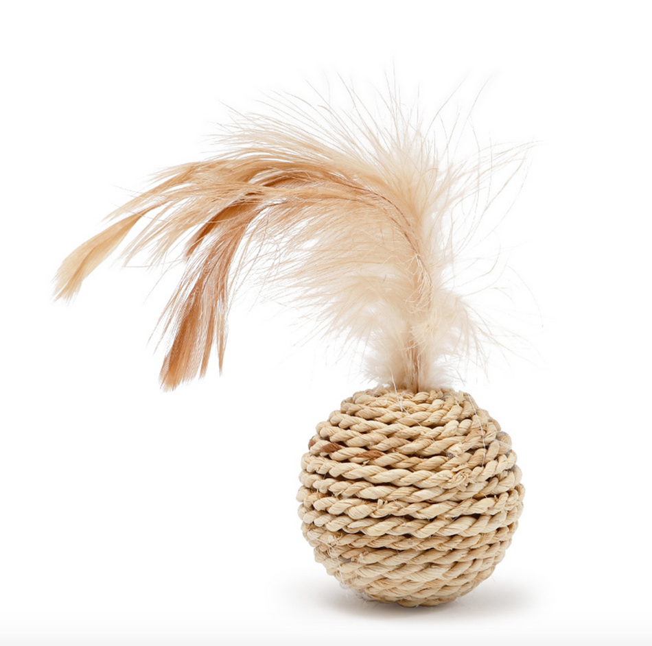 Interactive Bell & Feather Ball Set - Pawsome Couture