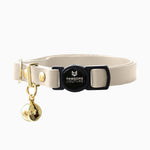 Ivory Leather Cat Collar