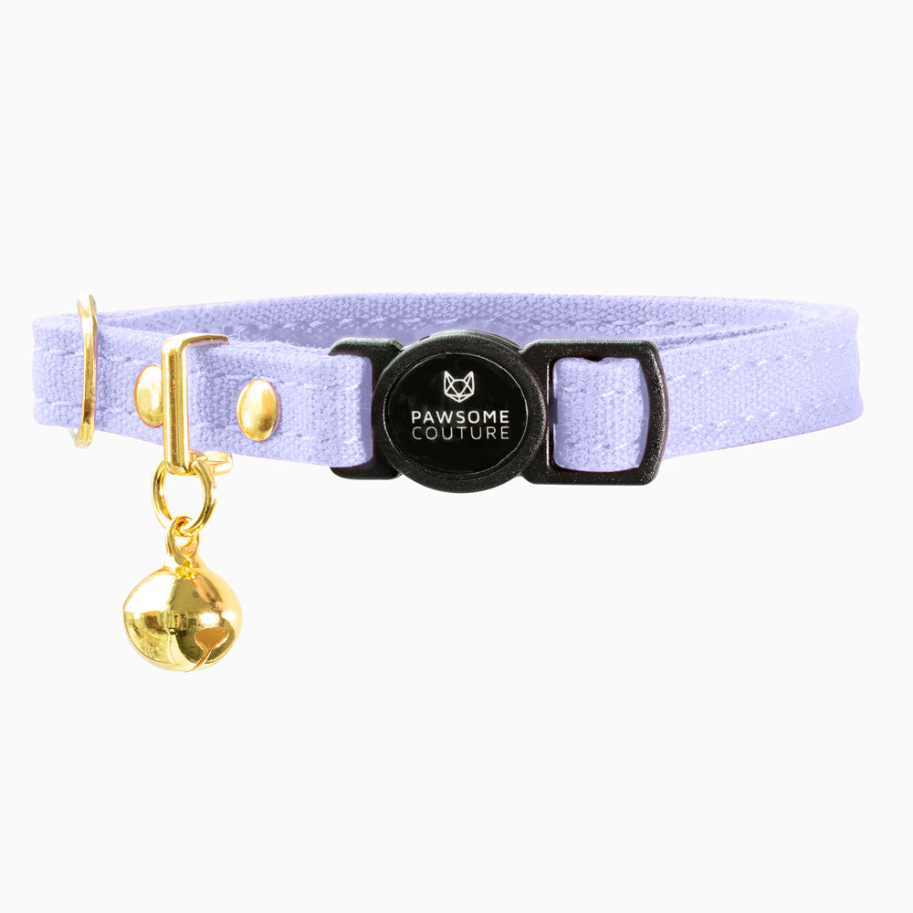 Lavender Cotton Cat Collar