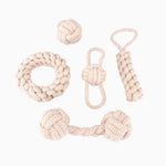 Minimalist Rope Dog Toy Set