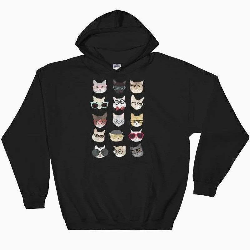 Multi Cat Hoodie - Pawsome Couture