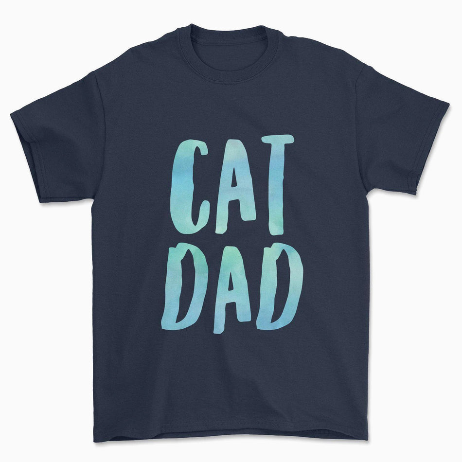 Colorful Cat Dad T-Shirt - Pawsome Couture