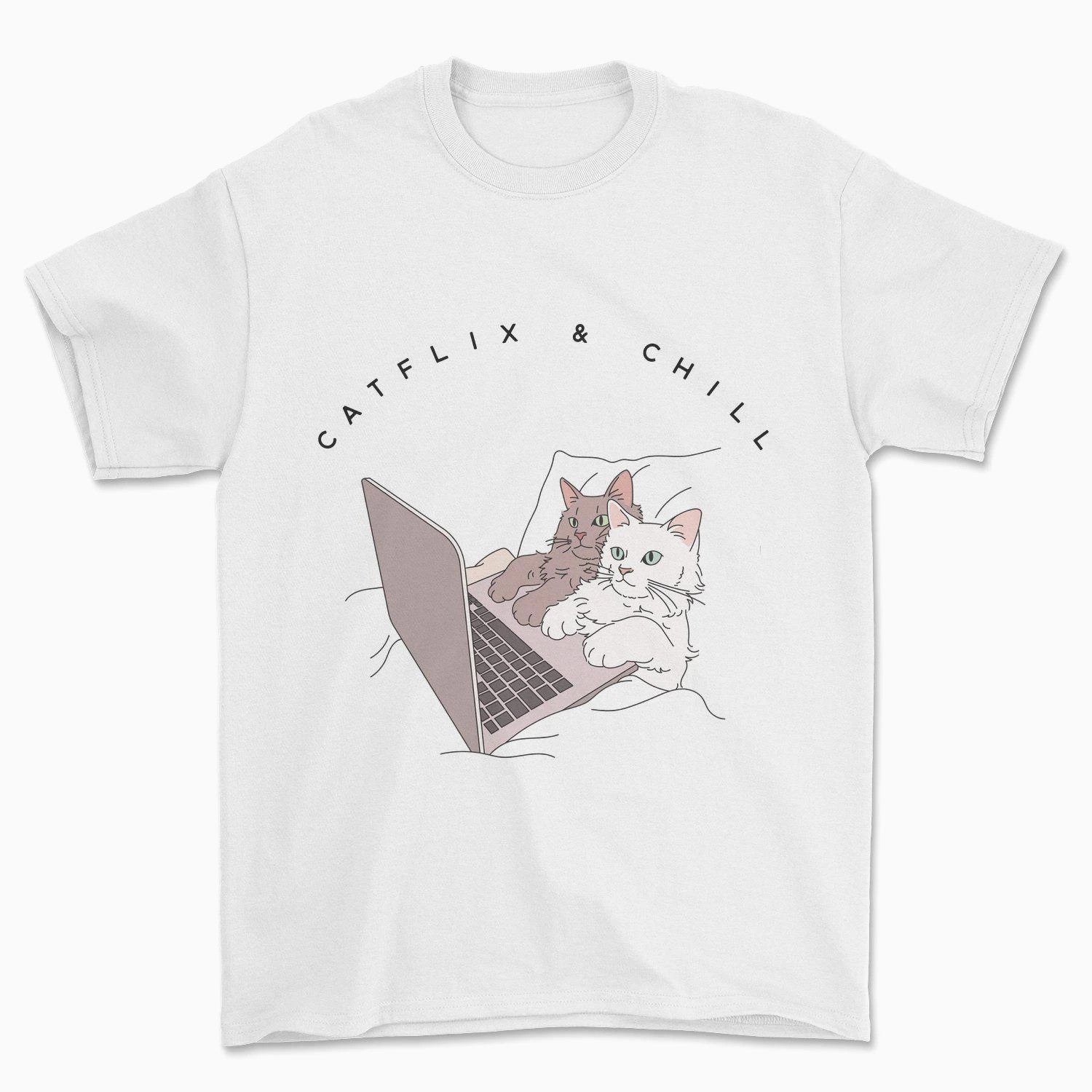 Catflix & Chill T-Shirt - Pawsome Couture