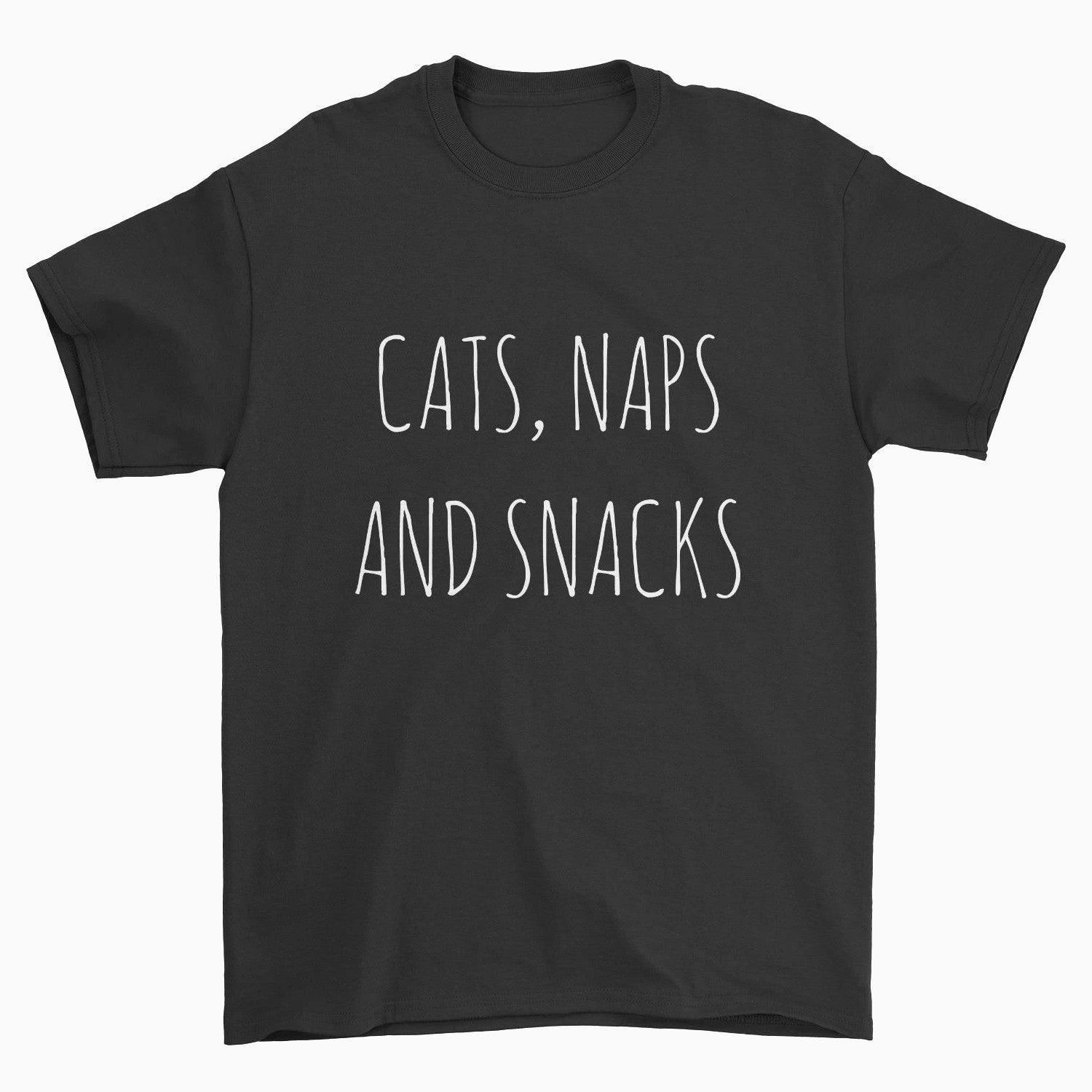 Cats, Naps & Snacks T-Shirt - Pawsome Couture