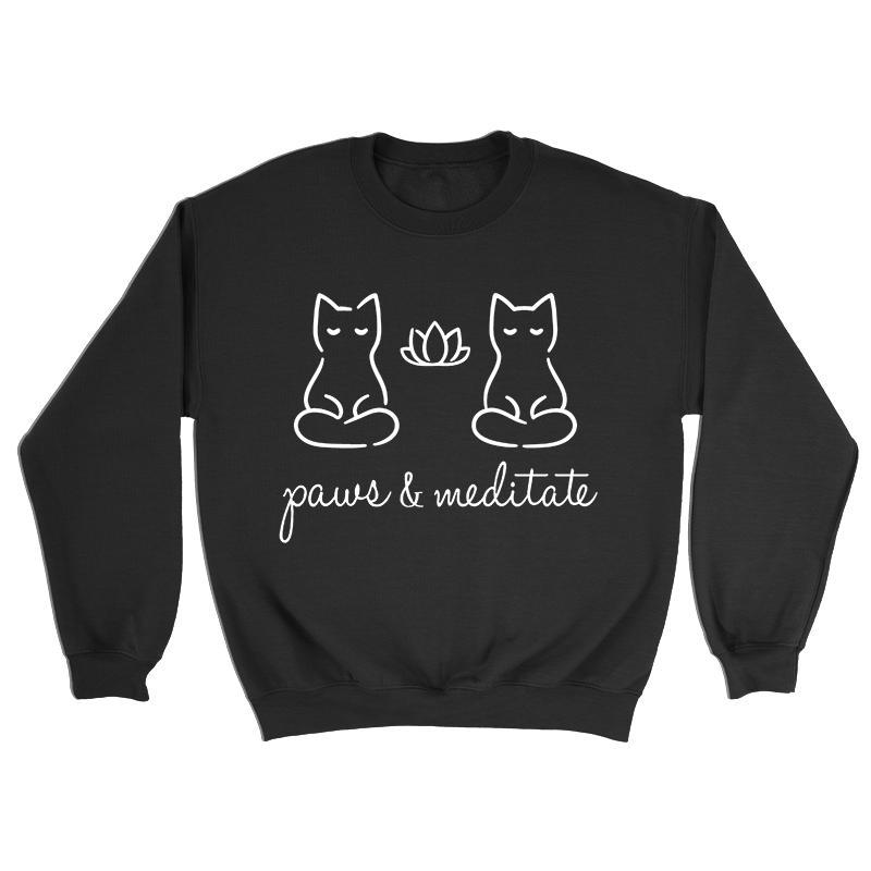 Paws & Meditate Sweatshirt - Pawsome Couture