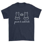 Paws & Meditate T-Shirt - Pawsome Couture