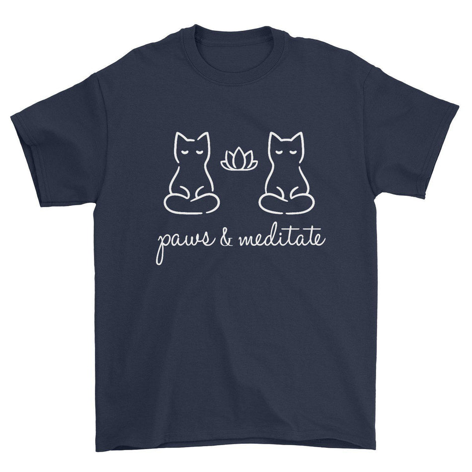 Paws & Meditate T-Shirt - Pawsome Couture