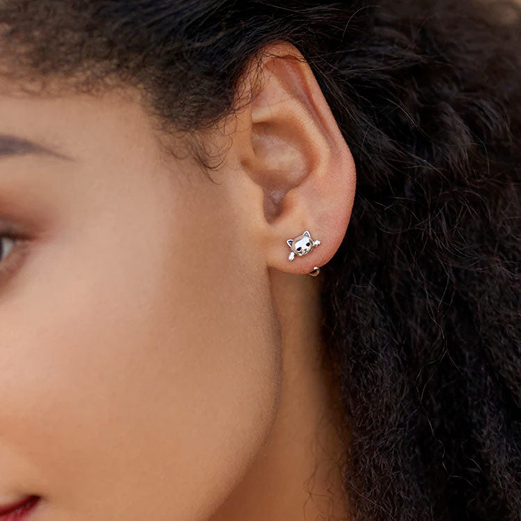Hugging Cat Earrings-Earrings-Pawsome Couture®