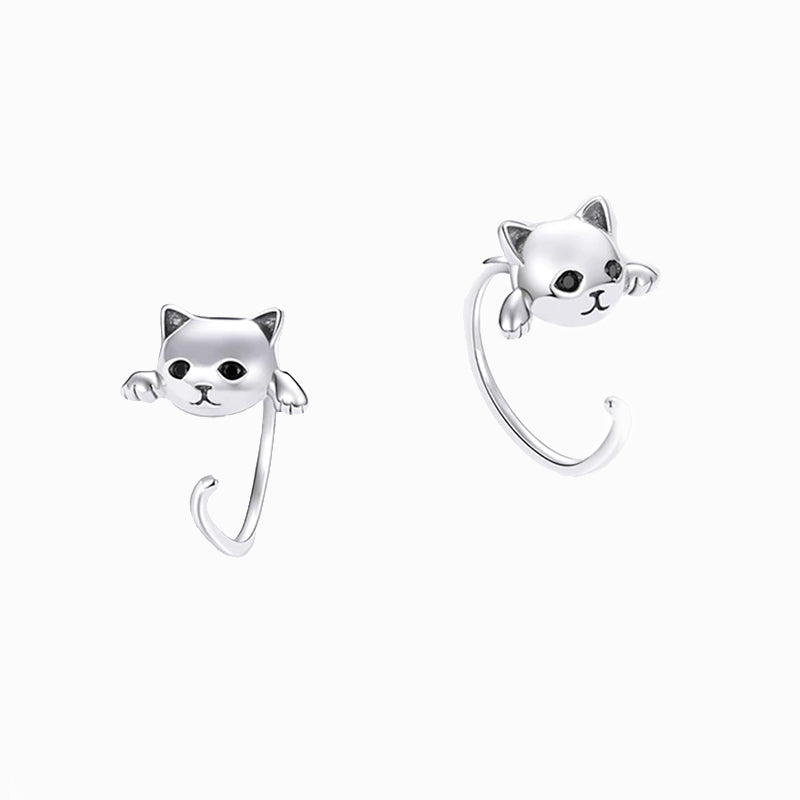 Hugging Cat Earrings-Earrings-Pawsome Couture®