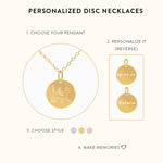 Dog Silhouette Disc Necklace