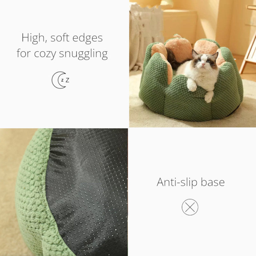 Plush Petal Pet Bed